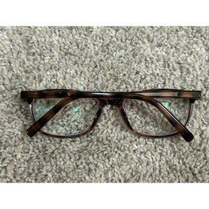 Zenni‎ 2027315 Rectangular Eyeglasses Frame Brown Flex 54-16-140 EUC